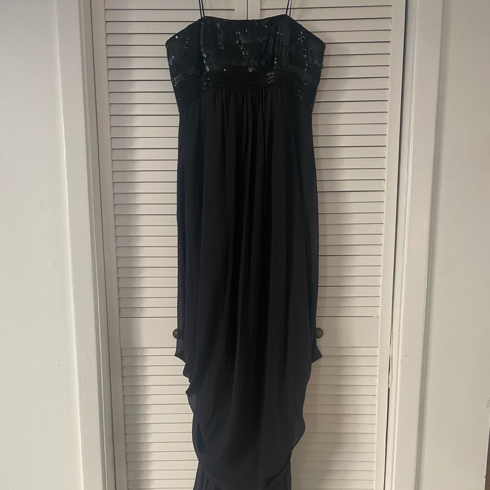 Sequin Black Evening Gown